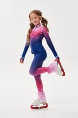 Figure Skating Outfit Two Pieces Set - Shiny Pink