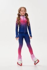 Figure Skating Outfit Two Pieces Set - Shiny Pink