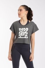 Davinia "Born to Skate" crop tričko