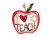 Colorful I Love to Teach brooch