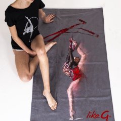 Plážová osuška s motivem gymnastky – Like G
