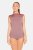 Giada sleeveless leotard with net inserts