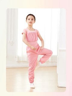 Ballett-, Tanztrainingsoverall für Mädchen