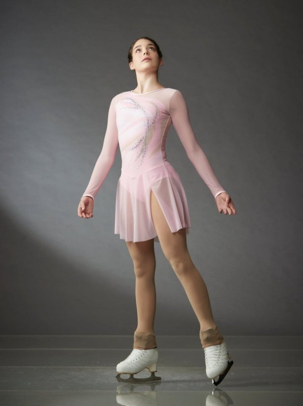 Hot Pink Figure Skating Dress Jerry's Ice Skating Dress Solitaire Style  F22001