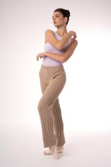 Long Knitted Pants with Elastic Waistband Fernande