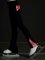 Schwarze Leggings mit hoher Taille und Netzstoff – Marbled Coral