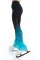 Blaue Skaterhose mit hoher Taille