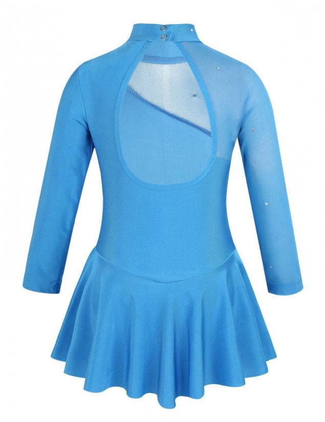 Solid Color Figure Skating Dress Zendaya Colour: Sky Blue, Size: