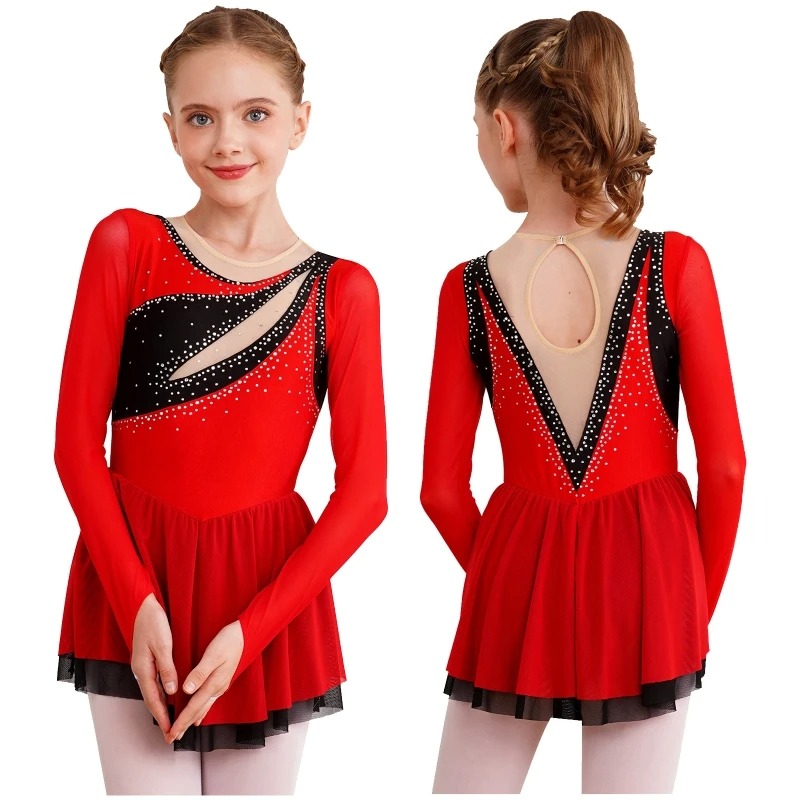 strapless open back dress Figure Skating Dress #SD375 – Skating Spirit main image 0