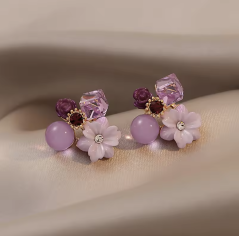 Elegantní náušnice Flowers