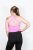 Light Pink Sports Top with Crossed Thin Straps