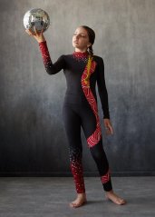 Acrobatics Jumpsuit - CORALLINE