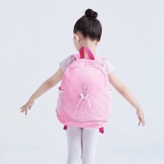 Růžový dívčí batoh na tanec/balet
