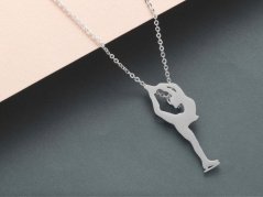Figure skater pendant chain