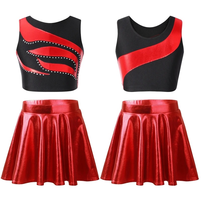Cheerleaders' Skirt and Top Set | Stylish Dancewear | zendaya