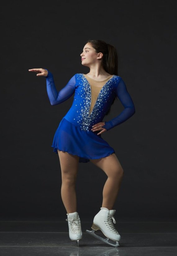 blue figure skating competition dress Amazon.com: LIUHUO Figure Skating Dress Girls' Blue-Black Gradient Mesh Long Sleeve Competition Performance : Clothing, Shoes & Jewelry