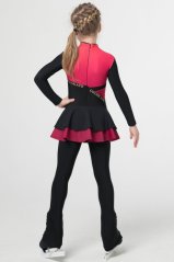 Girls' Figure Skating Thermo Overall with Skirt - Lina Rose