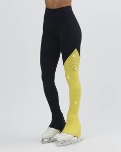 Zweifarbige Leggings für Eiskunstläufer