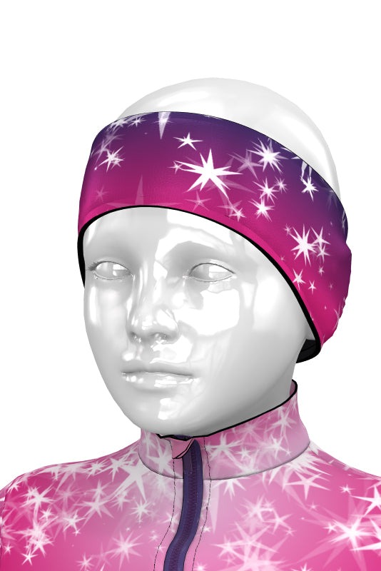 Termo čelenka na led Shiny Pink - Velikost: S