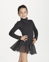 Elegant Figure Skating Dress STAR with Organza Skirt and Bow