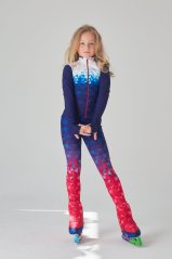 Figure Skating Outfit Two Pieces Set - Crystals