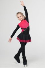 Girls' Figure Skating Thermo Overall with Skirt - Lina Rose