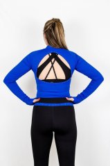 Open Back športový top Blue