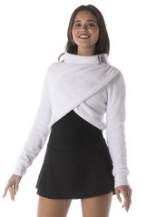 White Teddy plush cropped sweatshirt