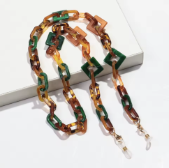 Boho Amber Acrylic Glasses Chain