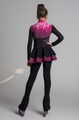 Girls' Figure Skating Thermo Overall with Skirt - Pink Torella