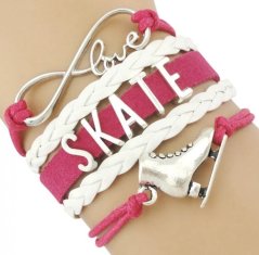 Infinity-Eiskunstlauf-Armband Skate