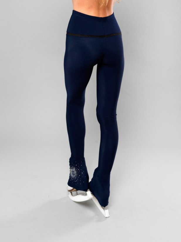 Termo kalhoty s krystaly Luxury Loop Blu Navy