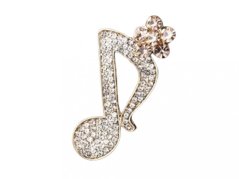 Schöne Brosche mit Zirkonen Nota