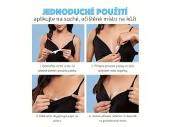 Neviditeľná obojstranne lepiaca páska na telo