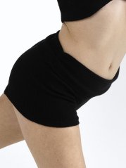 Ribbed Ballet Shorts with High Waist