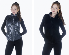 Reversible Puffer Vest Black