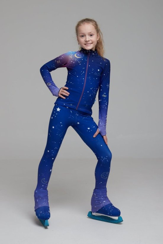 Beautiful figure skating thermal set Starlight with application